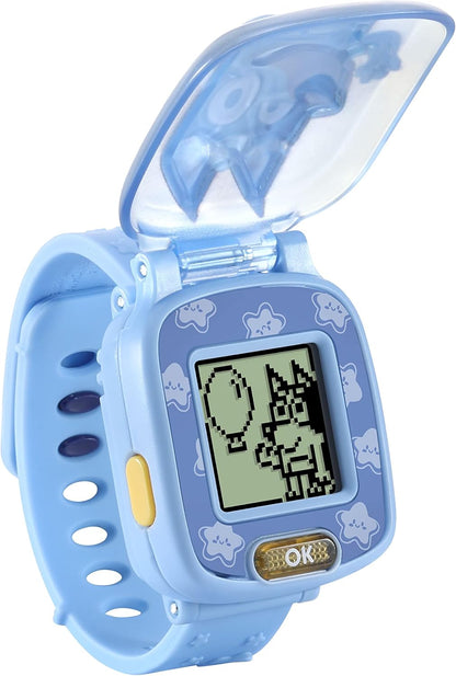 VTech  Relógio de aprendizagem Bluey Wackadoo Bluey, brinquedo oficial Bluey, relógio para crianças com cronômetro, temporizador, alarme e jogos, presente educacional para crianças de 3, 4, 5, 6 anos ou mais, versão em inglês, médio