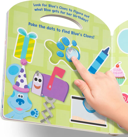 Melissa & Doug As pistas de Blue e você! Livro Infantil - Poke-A-Dot: Formas com Azul