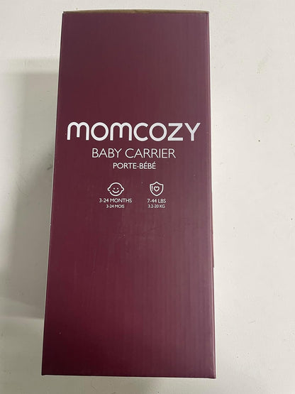 Momcozy Canguru para Bebês Recém-nascidos e Crianças Pequenas - Canguru para Bebês Ergonômico, Aconchegante e Leve para 7-44 libras, Fácil de Colocar, Ideal para Pais com as Mãos Livres, Suporte Lombar Aprimorado, Leopardo