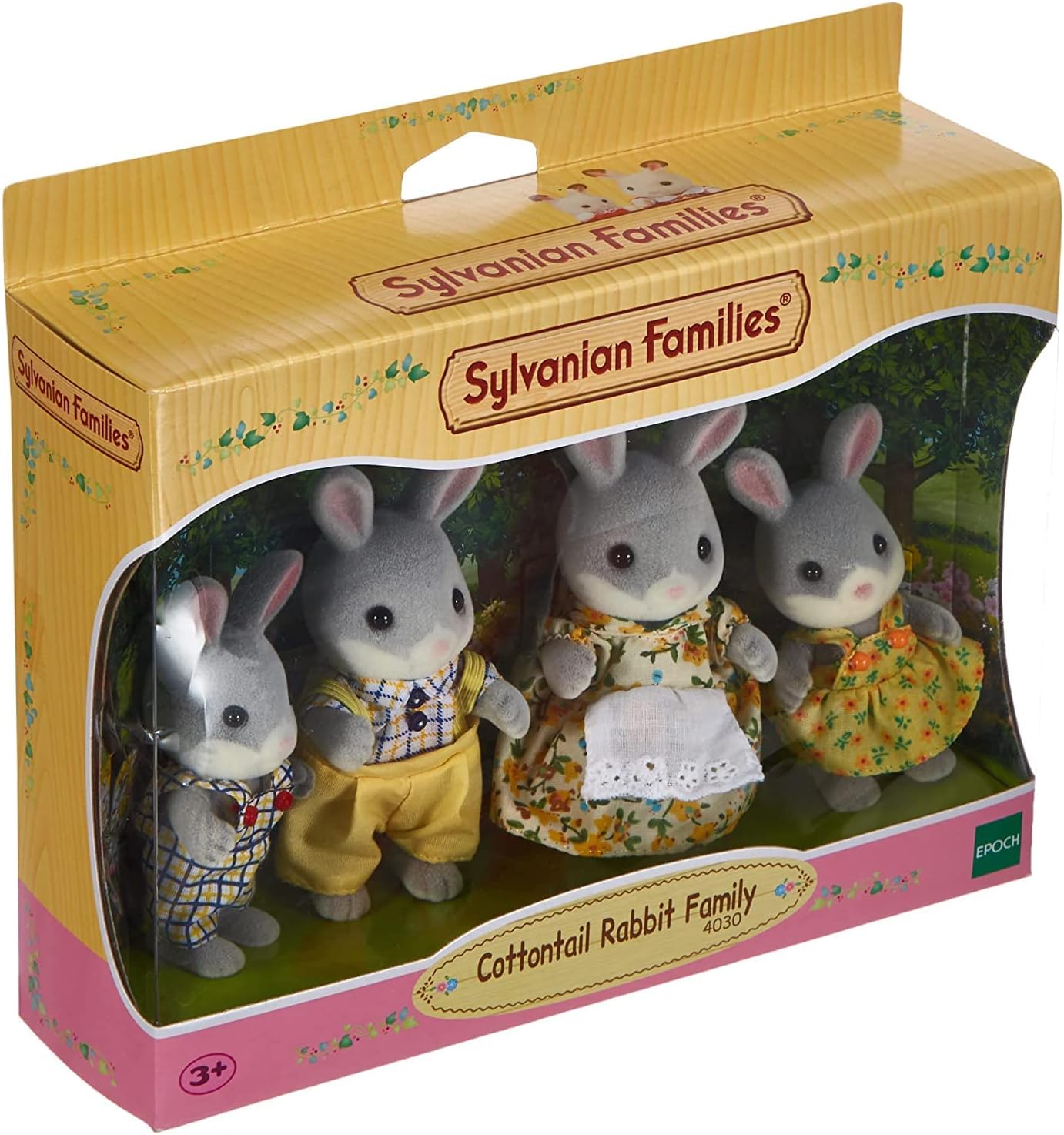 Sylvanian Families 5494 Adventure Tree House Playset, Multicolorido, 320 x 215 x 430 milímetros e família de coelhos Cottontail