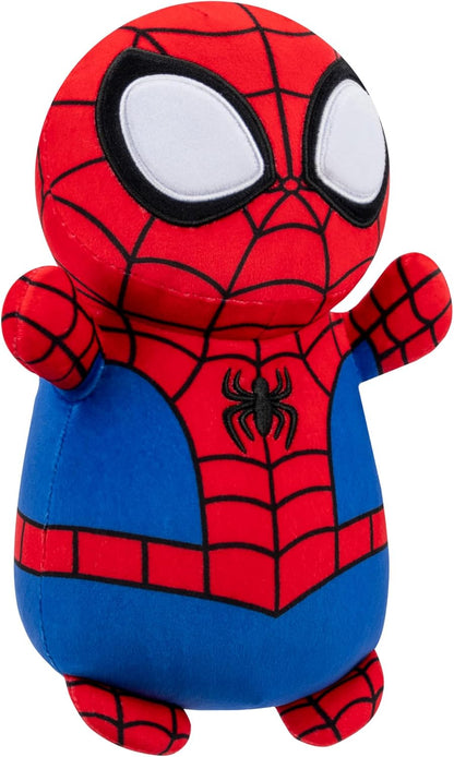 Original MARVEL Spidey y sus increíbles amigos Spidey HugMees Squishmallows de 10 pulgadas - Peluche oficial ultrasoft de tamaño mediano de Jazwares