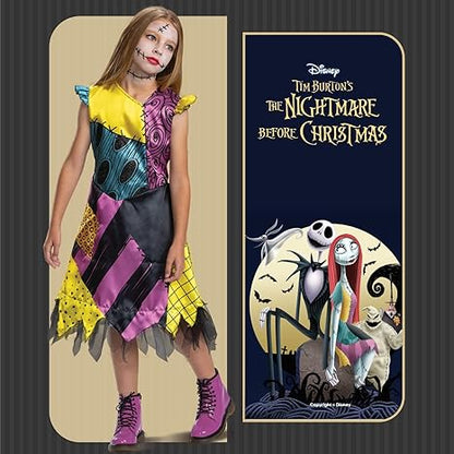 DISGUISE  Fantasia infantil oficial de Sally Skellington da Disney Deluxe – feita com cetim super macio – vestido de pesadelo antes do Natal para meninas fantasias de Halloween para crianças fantasia fantasia