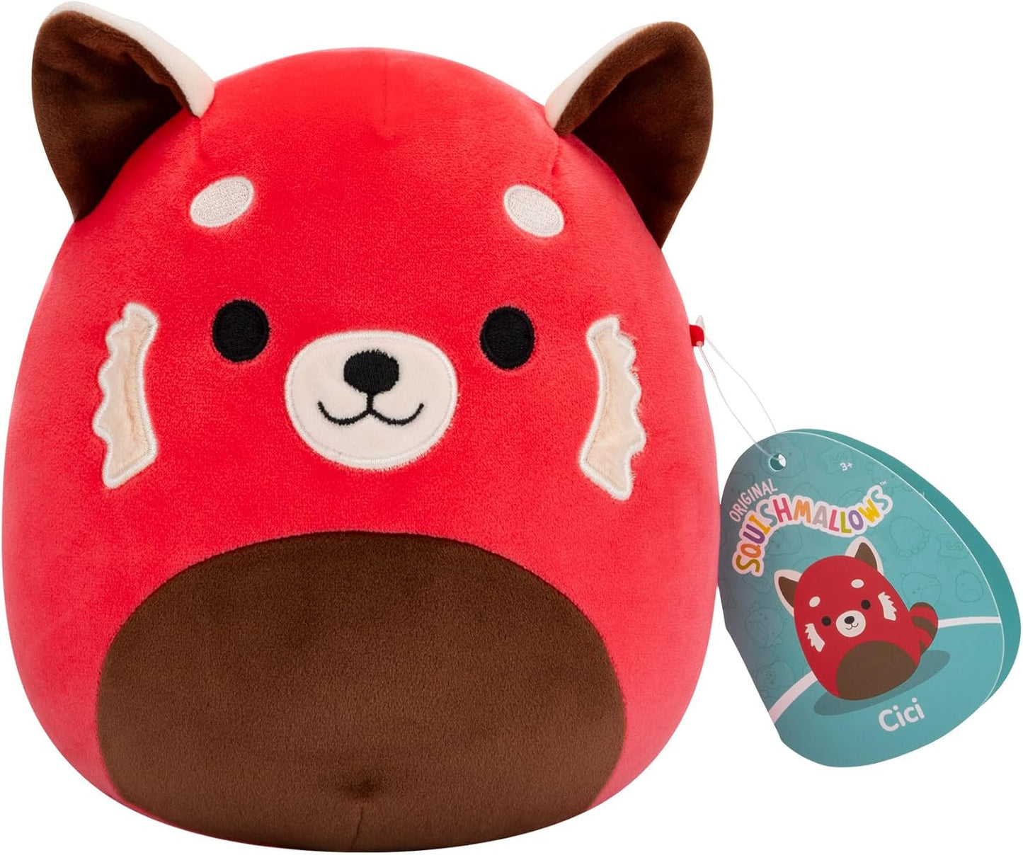 Squishmallows Original 7,5 Polegadas - Cici, o Panda Vermelho