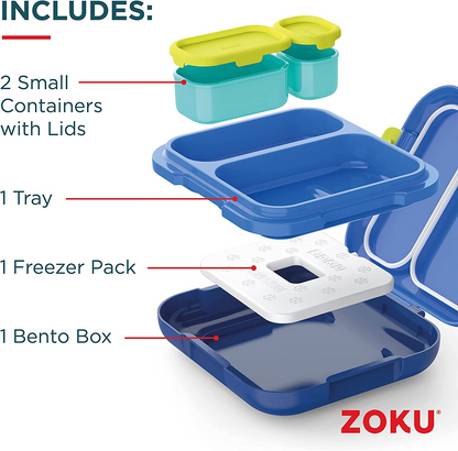 Zoku Lancheira Bento ZK312-PK, Plástico