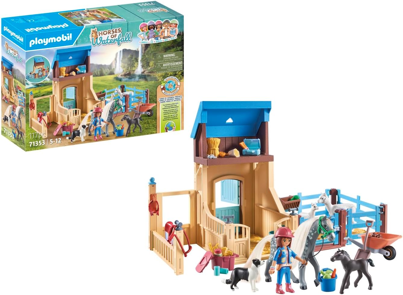 Playmobil horse hot sale stable set