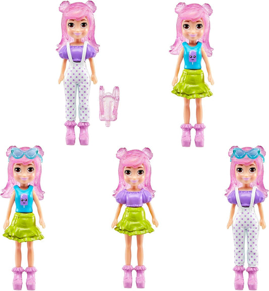 Polly Pocket Conjunto de brinquedos Little Margot Fashion Pack para meninas a partir de 4 anos