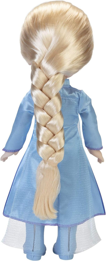 Frozen  Boneca de viagem Disney 2 Elsa, boneca de 14 ”/ 35 cm de altura, inclui vestido de moda icônico inspirado em filmes, botas e cabelo longo trançado para brincadeiras adicionais, para meninas a partir de 3 anos