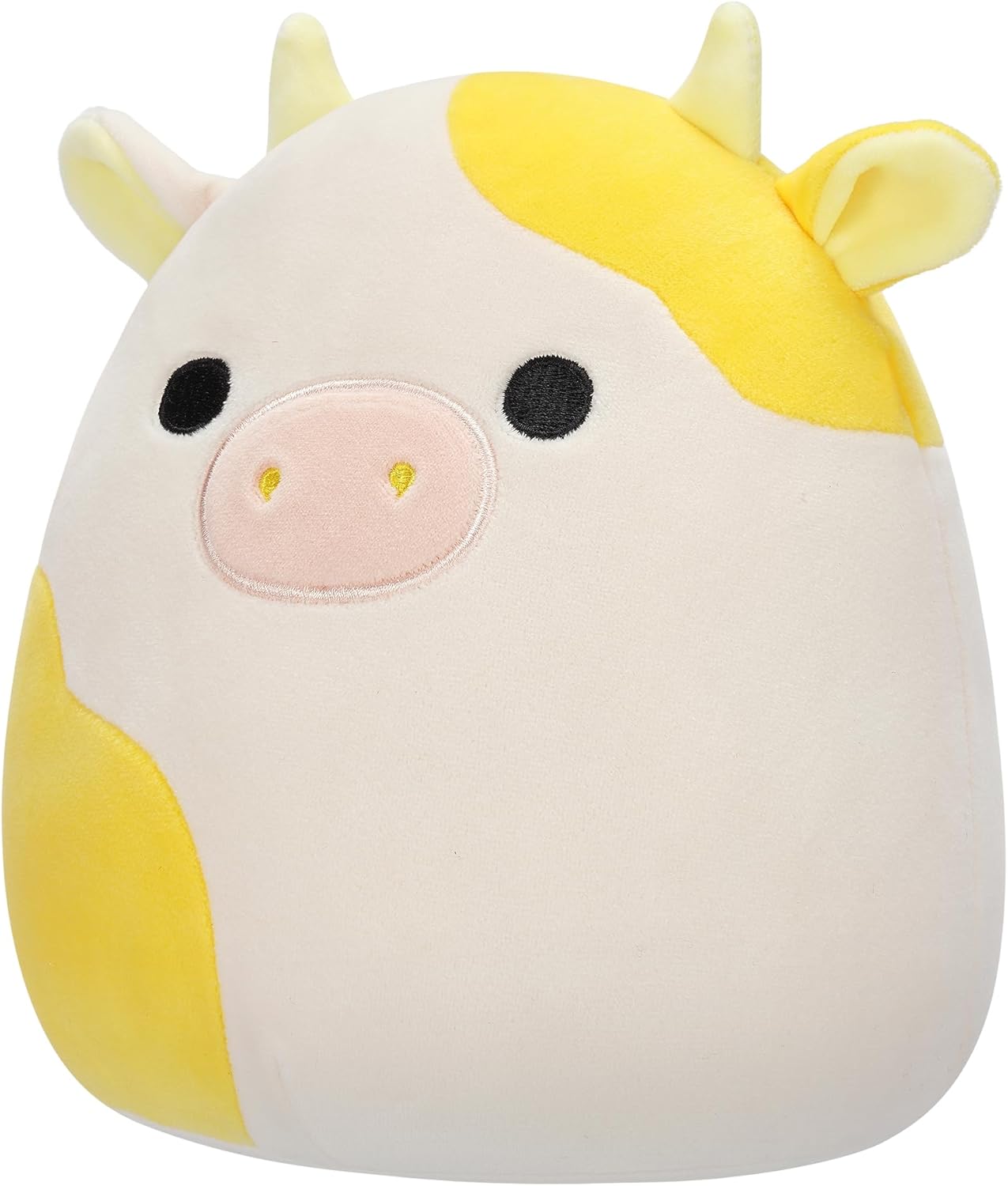 Squishmallows SQCR05402 7,5 polegadas-Bodie A vaca amarela e branca, multicolor