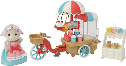 Sylvanian Families 5653 Popcorn Delivery Trike - Conjunto de casa de bonecas, multicolorido e berço com móbile