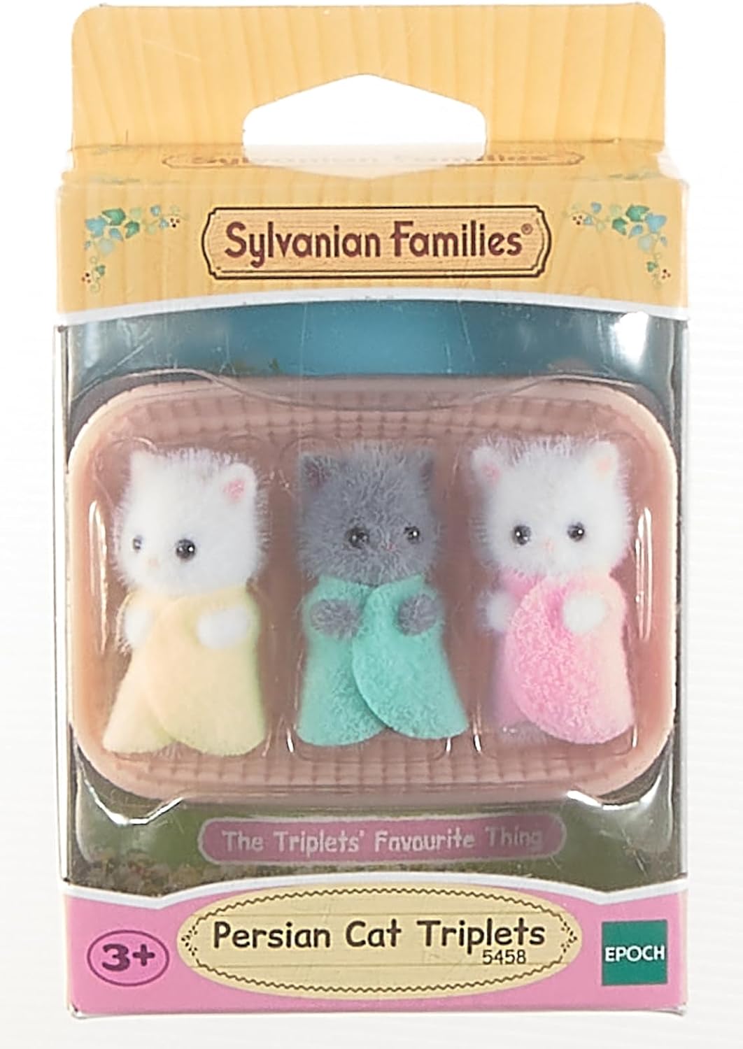 Sylvanian Families 5458 Bonecas trigêmeas de gato persa - conjuntos de jogos para casa de bonecas