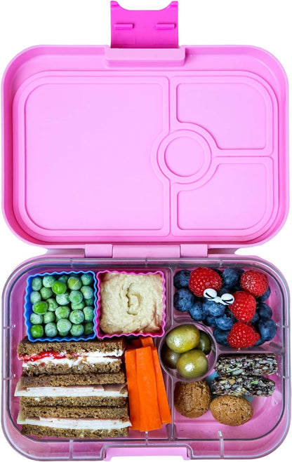 Yumbox Recipiente de lancheira Bento à prova de vazamentos Panino para crianças e adultos (azul surf (bandeja de urso polar))