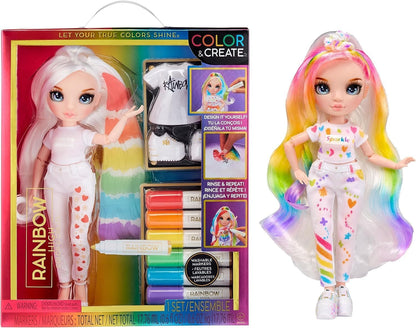 Rainbow High Dream &amp; Design Fashion Studio Playset - Juego de diseñador de moda con muñeca Blue Skyler Bradshaw y kit de moda fácil sin costuras - Ideal para niños de 4 a 12 años y coleccionistas