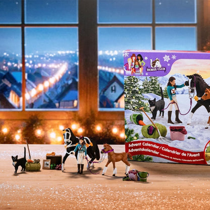 Schleich 99092 Calendário do Advento HORSE CLUB 2024, a partir de 5 anos, HORSE CLUB - Conjunto de brinquedos, 36 peças