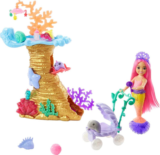 Barbie Bonecas e conjunto de brinquedos Mermaid Power