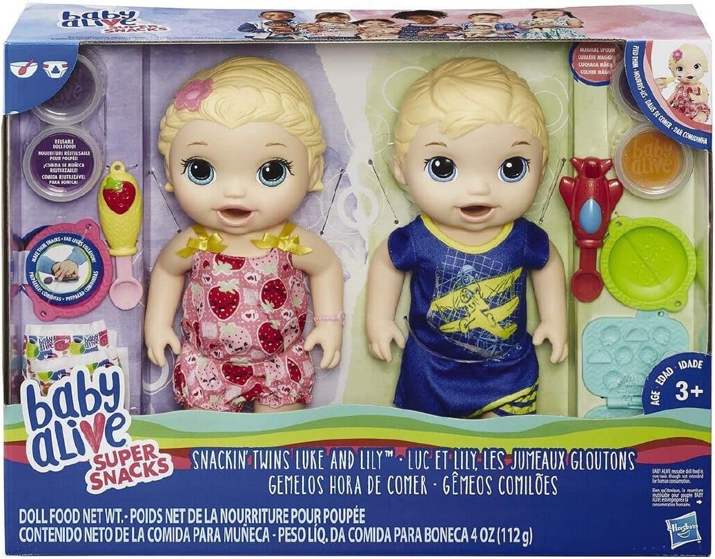 Baby Alive Lanche dos Gêmeos Luke e Lily