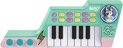 VTech Bluey Keytar, Juguete Oficial Bluey con 5 Sonidos de Instrumentos, Frases, Efectos de Sonido y Melodías, Juguete Musical Interactivo para Niños de 3, 4, 5 años en adelante, Versión en Inglés