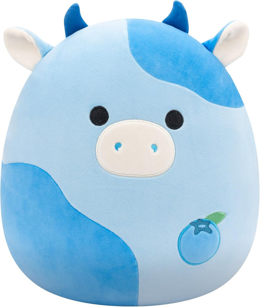 Squishmallows Original 12 Polegadas - Rutanya, a Vaca Mirtilo