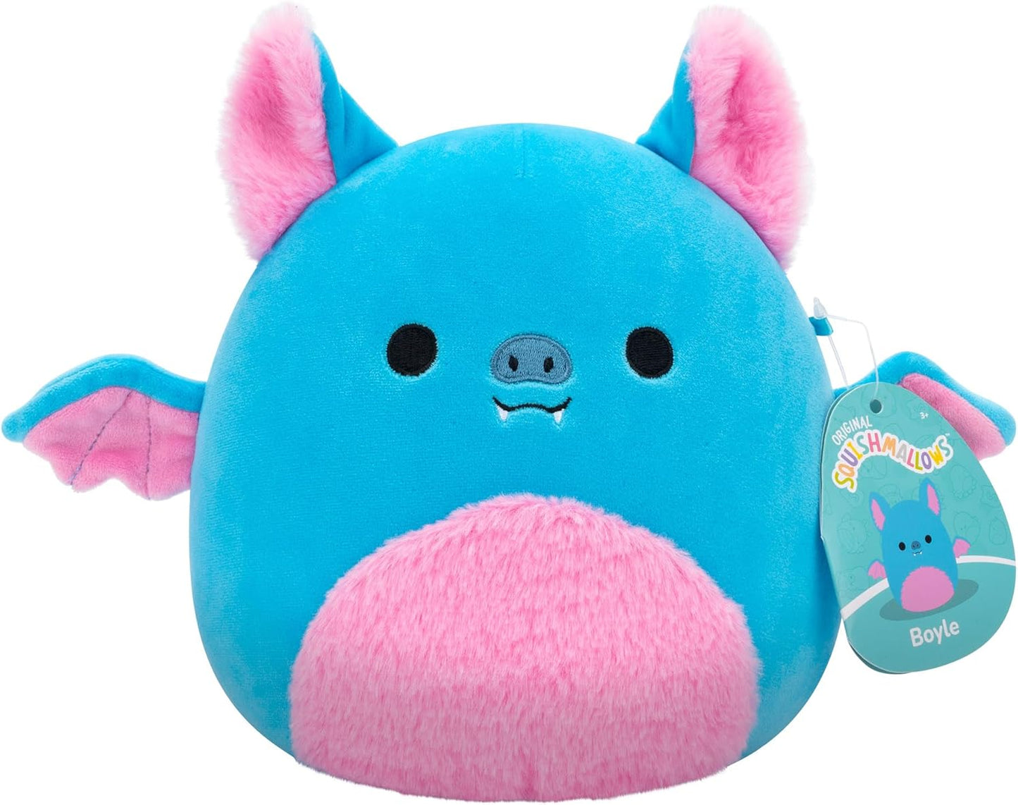 Squishmallows Boyle, o morcego frugívoro azul original de 7,5 polegadas