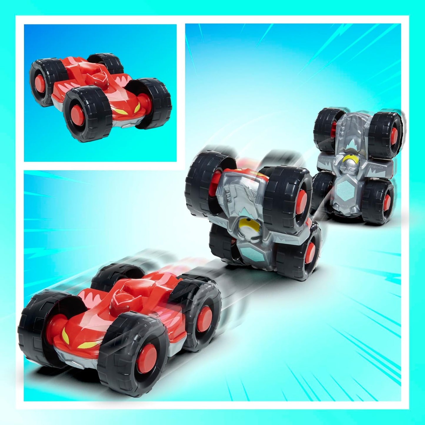 PJ Masks Power Heroes Hero Hauler Truck Playset com 2 carros de brinquedo de super-heróis Duo Racer, brinquedos pré-escolares para meninos e meninas