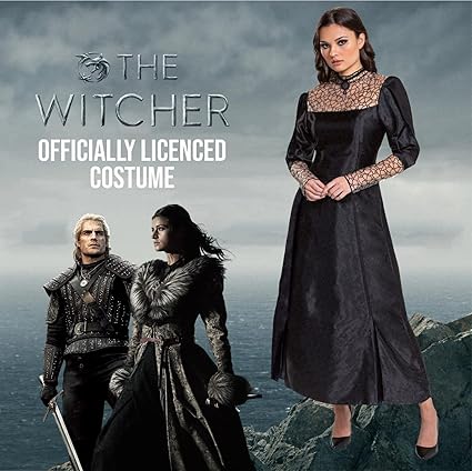 DISGUISE 123819N Disfraz de Yennefer Witcher, adulto, liso, negro, S