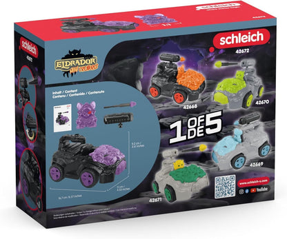 Schleich 42671 Jungle CrashMobile com Mini Criatura, a partir de 7 anos, ELDRADOR CREATURES - Playset, 17 peças