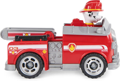 Paw Patrol, Carro de Bombeiros Marshall, Caminhão de Brinquedo com Boneco de Ação Colecionável, Brinquedos Infantis Sustentáveis para Meninos e Meninas a partir de 3 anos