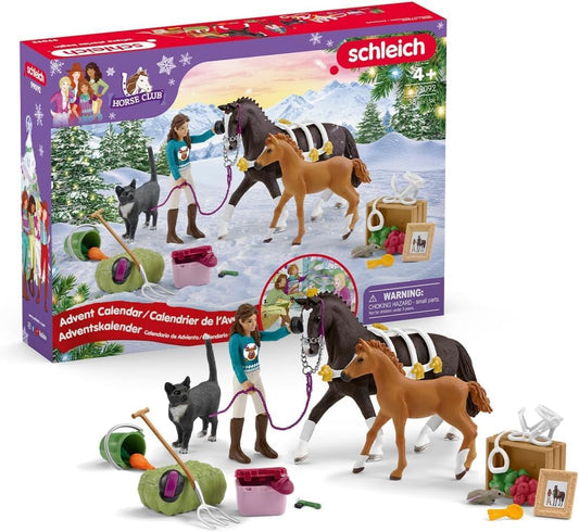 Schleich 99092 Calendário do Advento HORSE CLUB 2024, a partir de 5 anos, HORSE CLUB - Conjunto de brinquedos, 36 peças