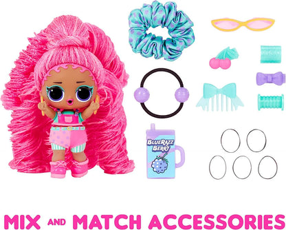 Jajaja ¡Sorpresa! Muñeca de moda OMG Sunshine Makeover - BUBBLEGUM DJ - Incluye cambio de color solar UV, muchas sorpresas y accesorios fabulosos - Gran regalo para niños de 4 años en adelante