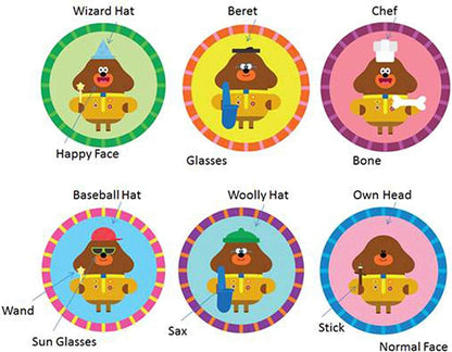 Hey Duggee  Estatueta Dress me up Duggee de 1963, marrom