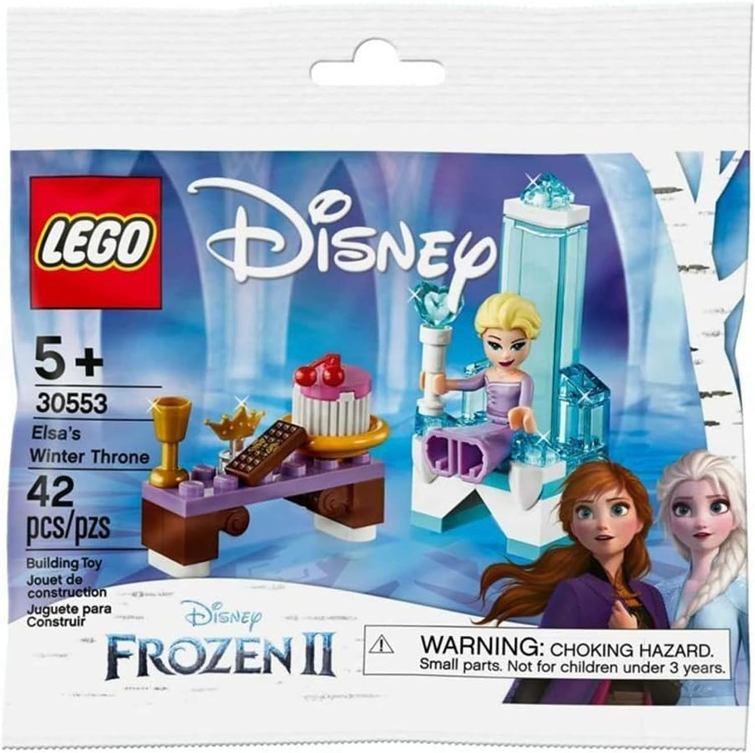 LEGO Conjunto de saco plastico Disney Frozen 2 Elsa s Winter Throne 30