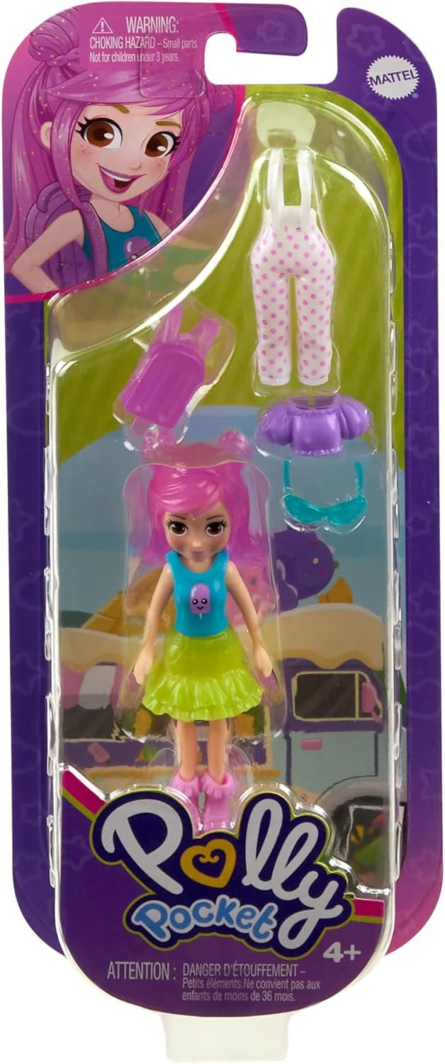 Polly Pocket Conjunto de brinquedos Little Margot Fashion Pack para meninas a partir de 4 anos