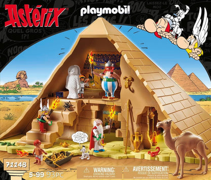 Playmobil 71148 Asterix: Pirâmide do Faraó, bonecos da coleção Asterix, Obelix, brinquedo educativo, dramatização divertida e imaginativa, conjunto de jogos adequado para crianças a partir de 5 anos [Exclusivamente na Amazon]