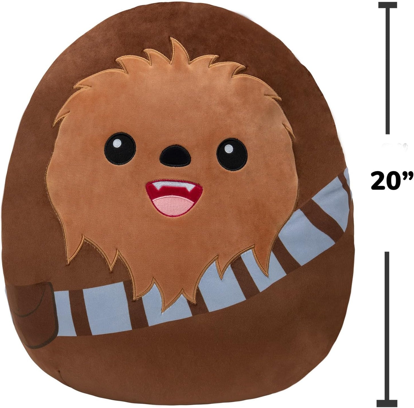 Squishmallows SQK0886 Star Wars 20 polegadas Jumbo Ultrasoft Oficial Jazwares Pelúcia, Chewbacca 50 cm