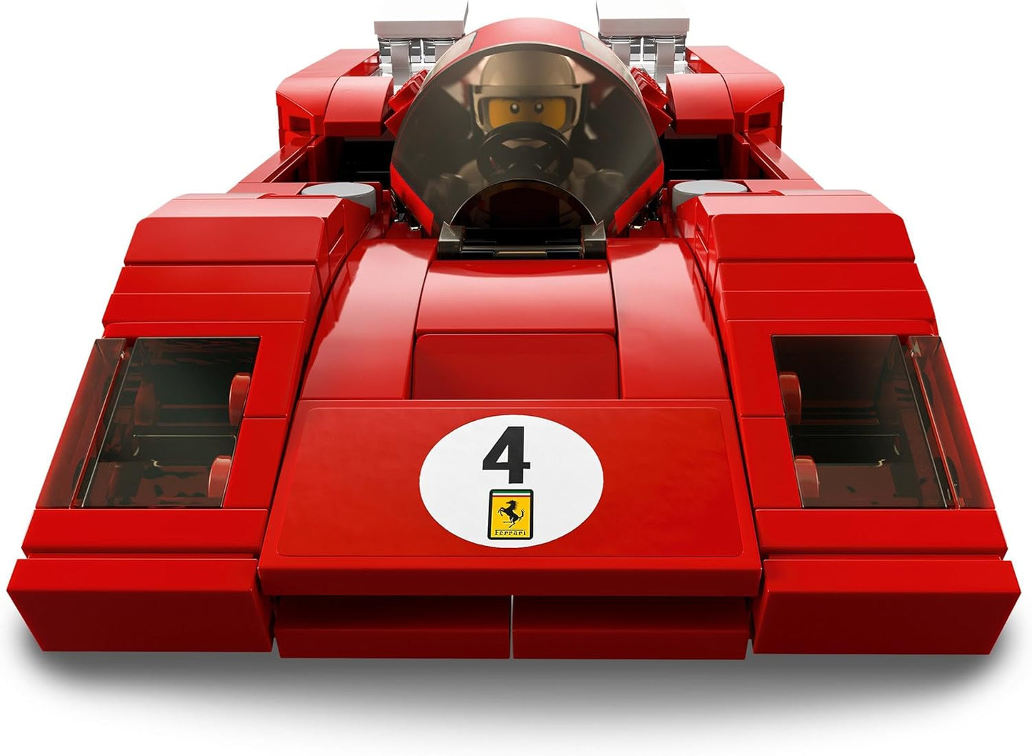 LEGO Speed Champions 1970 Ferrari 512 M Sports Red Race Car Toy, conjunto de construção de modelo colecionável com minifigura de piloto de corrida 76906