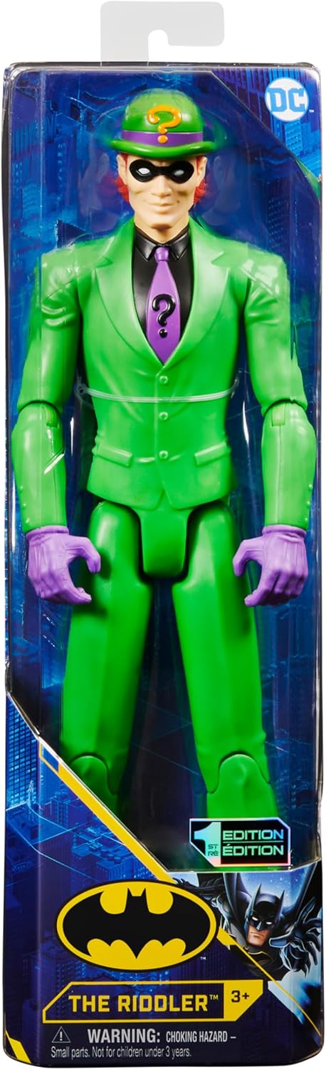 Figura de ação The Riddler de 12 polegadas do Batman, para crianças a partir de 3 anos