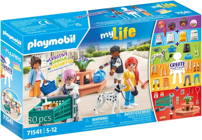 Playmobil Toy Figures Playset MyLife: MyFigures Shopping (80 peças, maiores de 5 anos, unissex)