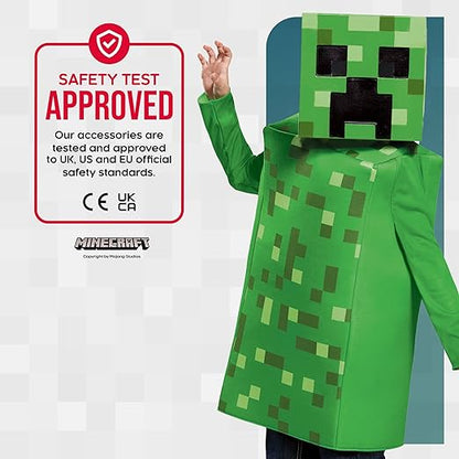 Disguise Fantasia clássica oficial de Minecraft para crianças, fantasias de Halloween para crianças disponíveis nos tamanhos S, M e L