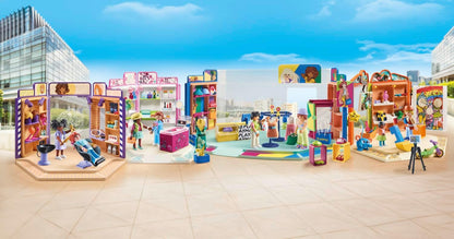 Playmobil 71534 myLife: Fashion Store, experiência de compra emocionante na loja de moda, incluindo checkout, vitrine e muitos itens de roupas, conjuntos de jogos detalhados adequados para crianças de 5 anos ou mais