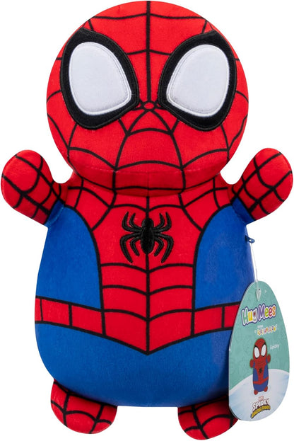 Original MARVEL Spidey y sus increíbles amigos Spidey HugMees Squishmallows de 10 pulgadas - Peluche oficial ultrasoft de tamaño mediano de Jazwares