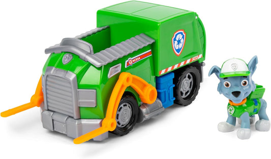 Paw Patrol, Rocky’s Recycle Truck, Toy Truck com bonecos de ação colecionáveis, brinquedos infantis sustentáveis para meninos e meninas de 3 anos ou mais