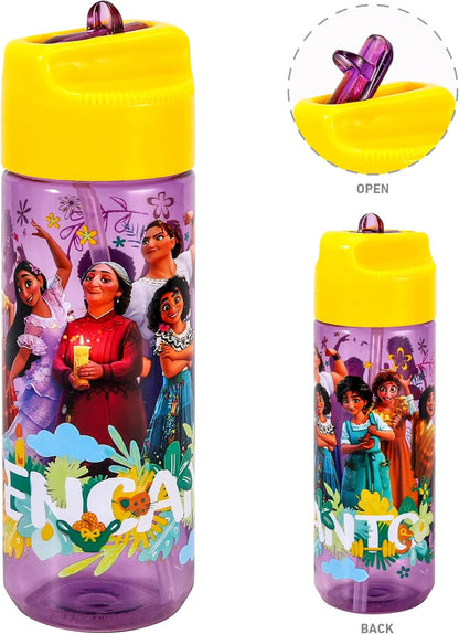 Zawadi Global Conjunto de lancheira infantil Encanto Kids - lancheira isolada, lancheira com vários compartimentos e garrafa de água de 540 ml - conjunto de comida para almoço de viagem escolar,