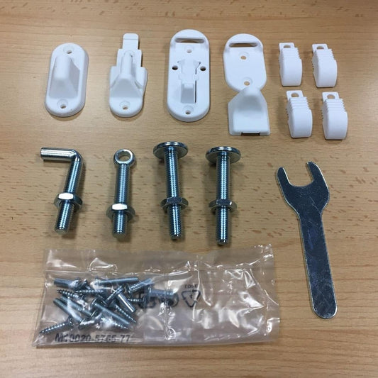 BabyDan Gama de kits de acessórios de reposição para portões de escada (Kit de acessórios de metal BabyDan MultiDan)