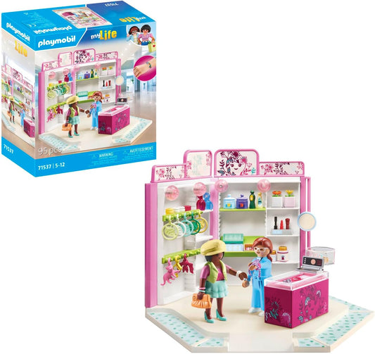 Playmobil 71537 myLife: Beauty Boutique, conselhos de estilo emocionantes para a roupa perfeita, incluindo broches, colares e muito mais, conjuntos de jogos criativos adequados para crianças a partir de 5 anos