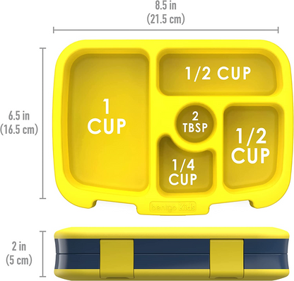 Bentgo lancheira infantil à prova de vazamento, lancheira infantil estilo Bento com 5 compartimentos