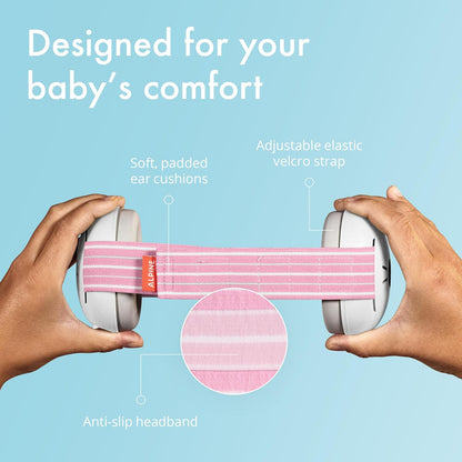 Alpine Muffy Baby Ear Defender para bebês e crianças pequenas de até 36 meses -  Protetores de ouvido com redução de ruído - Fones de ouvido confortáveis para bebês contra danos auditivos e melhora o sono - Preto