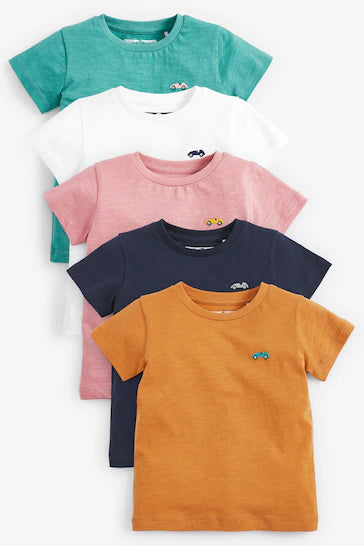 |Niño| Pack de 5 camisetas de manga corta - Mineral (3 meses a 7 años)