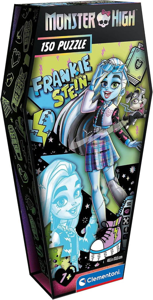 Clementoni 28185 Monster High Frankie Stein-150 peças, Jigsaw Kids 7 anos, quebra-cabeça de desenho animado, feito na Itália