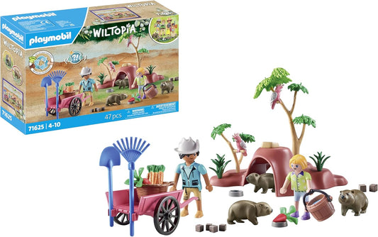 Playmobil 71625 Wiltopia: Abrigo Wombat, feito de mais de 80% de material reciclado e de base biológica, conjuntos de jogos detalhados adequados para crianças a partir de 4 anos