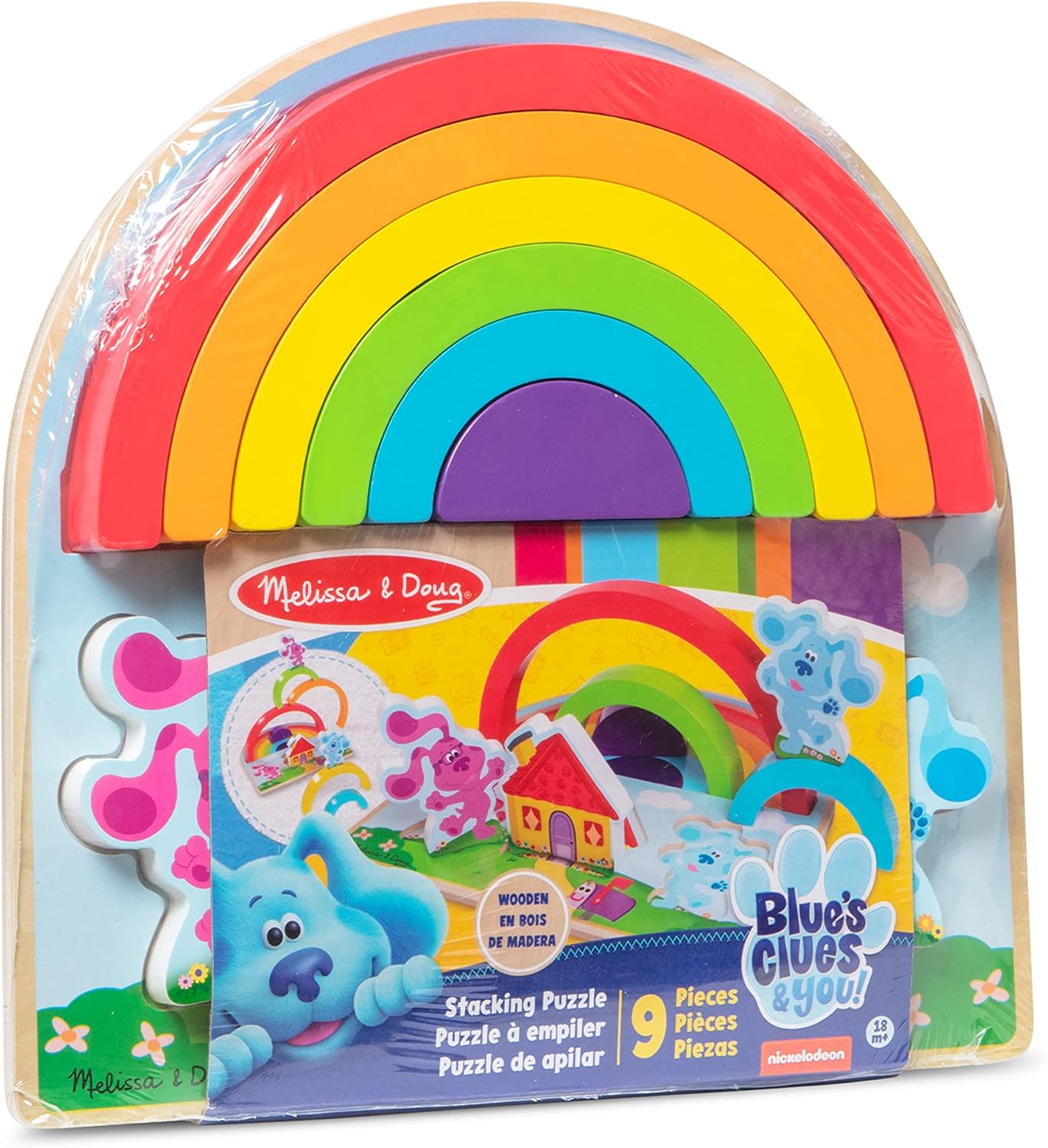 Melissa & Doug As pistas de Blue e você! Quebra-cabeças magnéticos para levar