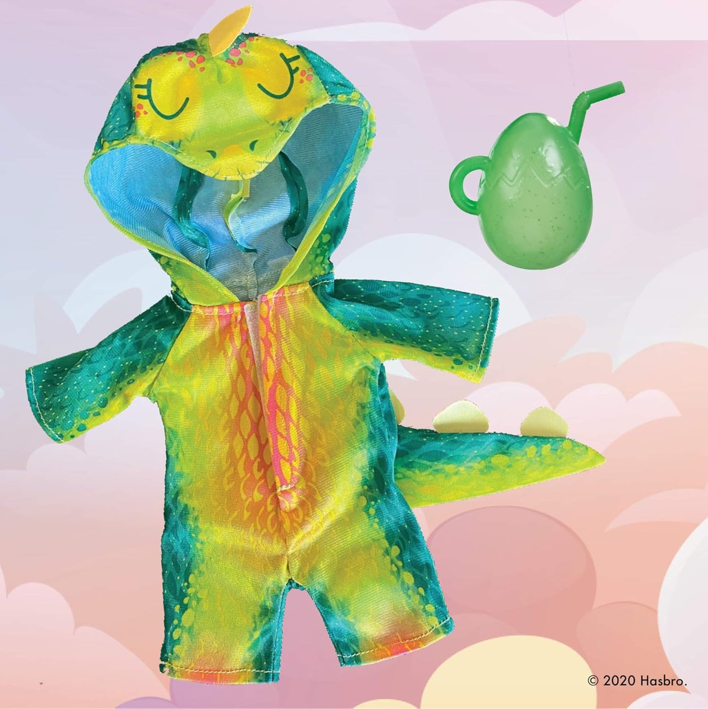 Muñeca Baby Alive Dino Cuties, estegosaurio, accesorios para muñecas, bebidas, salsas, juguete de dinosaurio estegosaurio para niños a partir de 3 años, cabello castaño